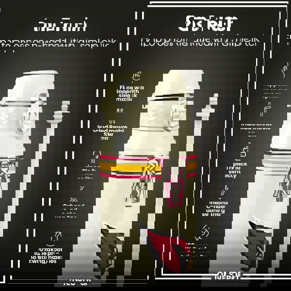 ION8 NFL x ION8 Insulated Steel Water Bottle, NFL Cardinals, 750ml (24oz)