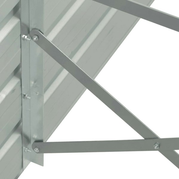 Berkfield Garden Raised Bed Galvanised Steel 400x80x45 cm Grey