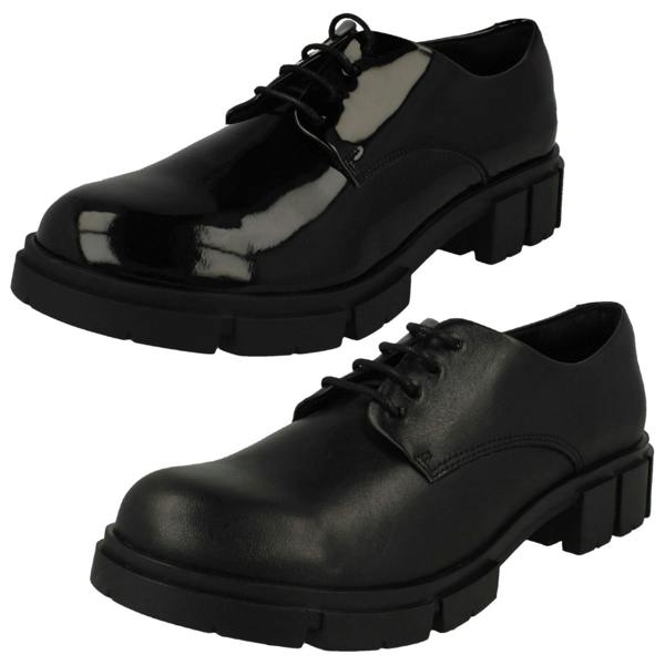 Clarks Ladies Clarks Modern Super-Chunky Sole Lace Up Shoes Teala Lace