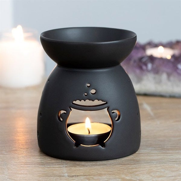 Serano Black Cauldron Cut Out Oil Burner
