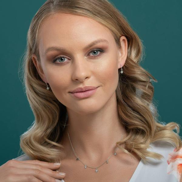 Star Huggie Hoop Earrings for Women - namana.london