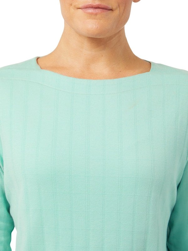 PennyPlain Textured Boat Neck Top - Mint