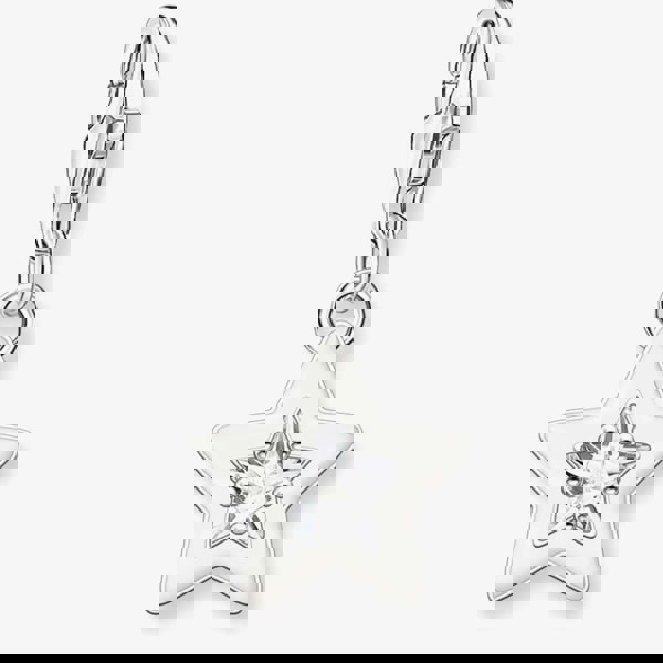 THOMAS SABO White Cubic Zirconia Cold Enamel Star Charm 2044-041-14