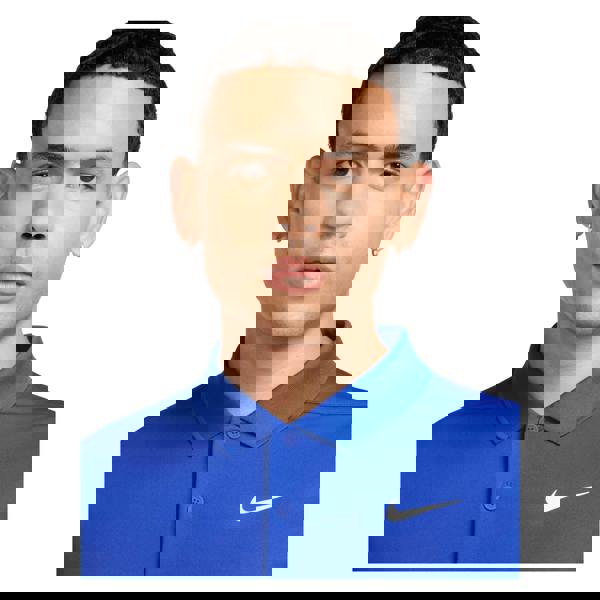 Nike Mens Victory Solid Polo Shirt - Game Royal/White - 