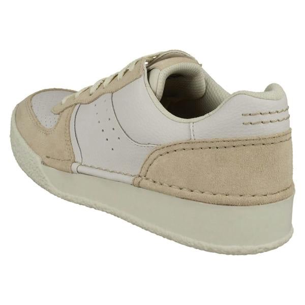 Clarks Ladies Clarks Vintage Sporty Style Two Tone Trainers Craft Cup Court