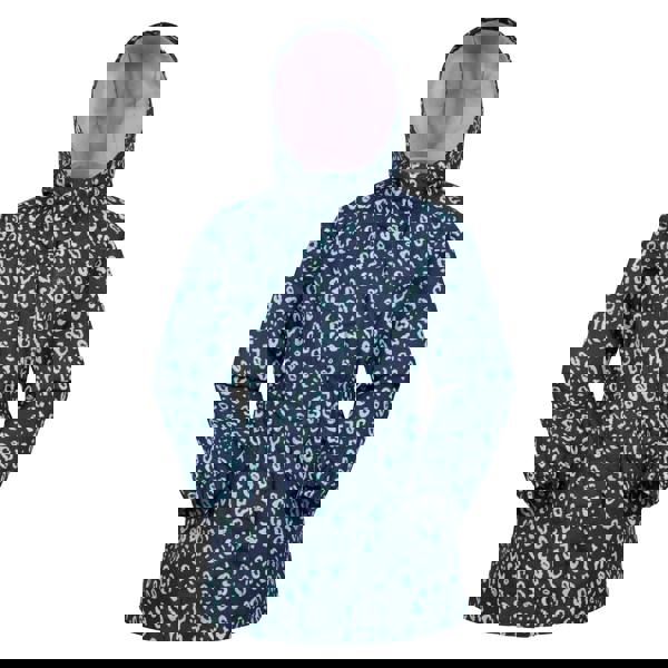 Mountain Warehouse Childrens/Kids Dale Leopard Print Lightweight Waterproof Jacket - Dusky Purple - 