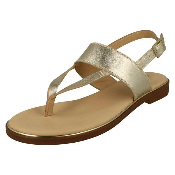 Clarks Ladies Clarks Stylish Toe Post Sandals Ellis Opal