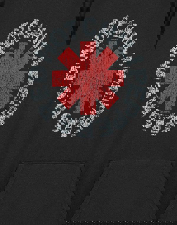 Red Hot Chili Peppers Unisex Black Logo Hoodie Hoodie