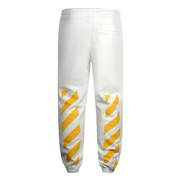 Off-White Mens Caravaggio Painting Logo Jogging Bottoms - White