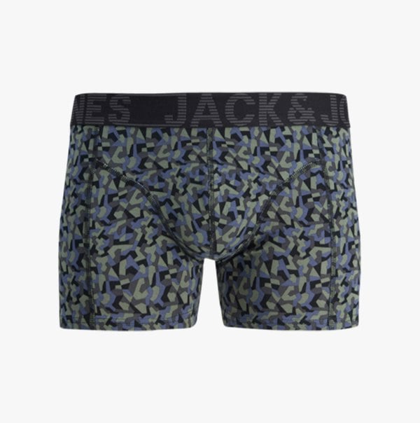 Jack & Jones DANNY Mens 3 Pack Trunks Black