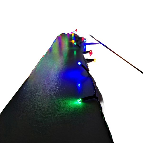 Samuel Alexander 100 LED 10m Premier Christmas Indoor Outdoor Multi Function Battery Operated String Lights with Timer in Multicoloured