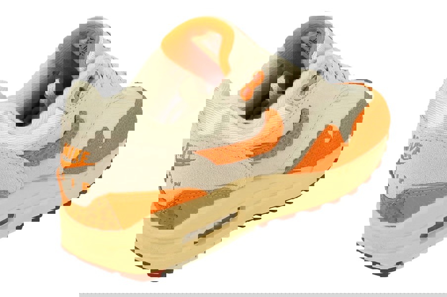 Nike Air Max 1 Womens Trainers Dz4709  001 - Light Bone Magma Orange 001 - Photo 2