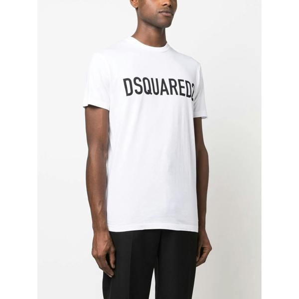 Dsquared Logo-print Slouch T-Shirt   in  White