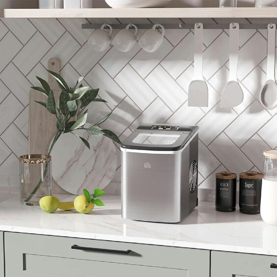 HOMCOM 1.8L Counter Top Ice Maker - 800-075V70