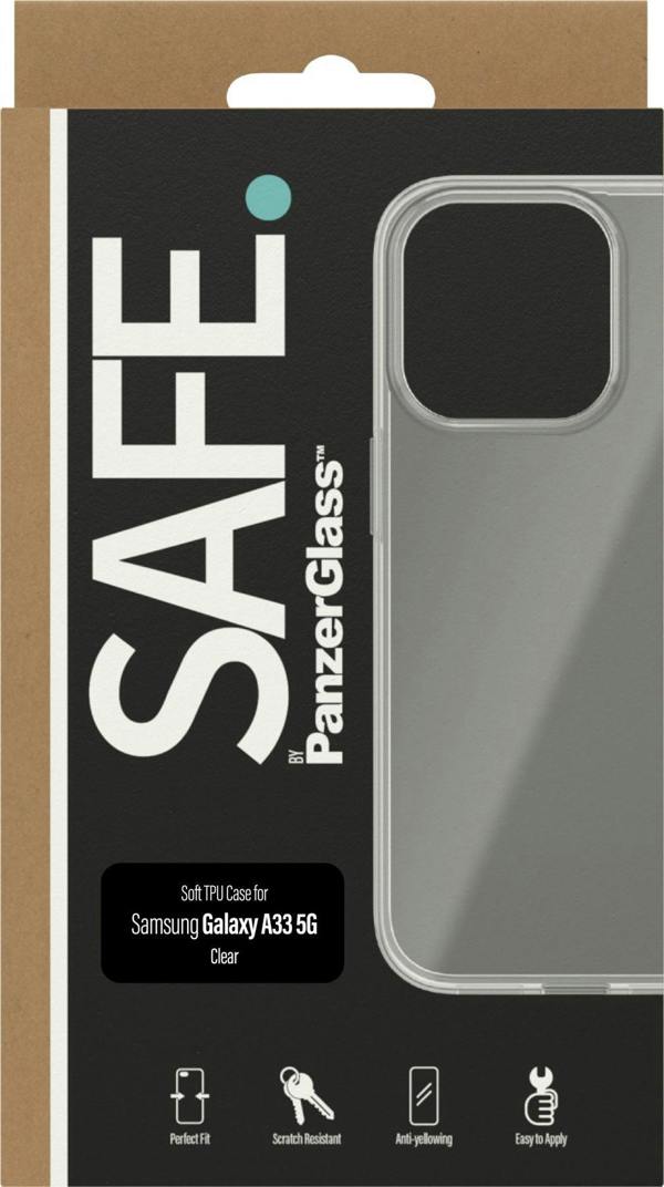PanzerGlass Panzer Glass Safe Soft TPU Case for Samsung Galaxy A33 5G 6.4" Clear - SAFE95307