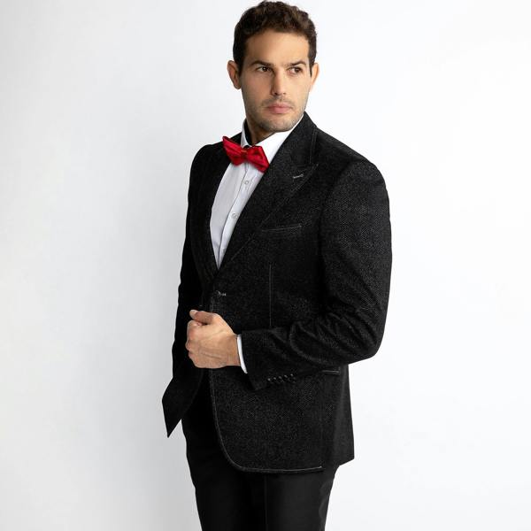 LUXURY FITTED SPARKLING DINNER JACKET – Premium Men's Patterned Shirt by Claudio Lugli | Bold Design, Tailored Fit, Best Printed Shirts