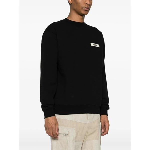 Jacquemus The Gros Grain Sweatshirt   in  Black