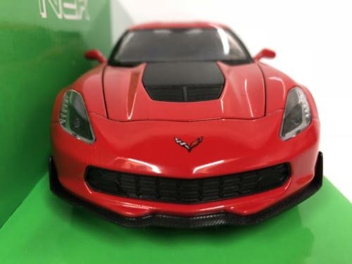chevrolet corvette z06 red 1:24-7 scale welly 24085 new boxed