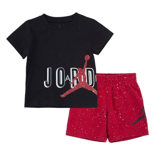 Nike Kids Air Jumbled Speckle Top & Bottom Set - Red