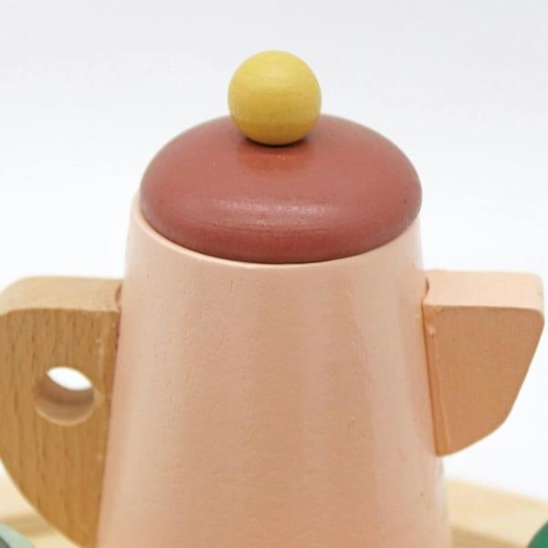 HYGRAD BUILT TO SURVIVE HYGRAD Wooden Tea Set For Toddlers Kids Tea Play Set Pretend Play Toys For Toddlers Kitchen Tea Set Toy Gift For Toddlers