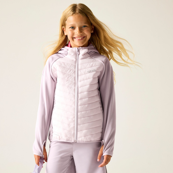 Regatta Kids Andreson Hybrid Padded Jacket - Powder Lilac/Pink Haze