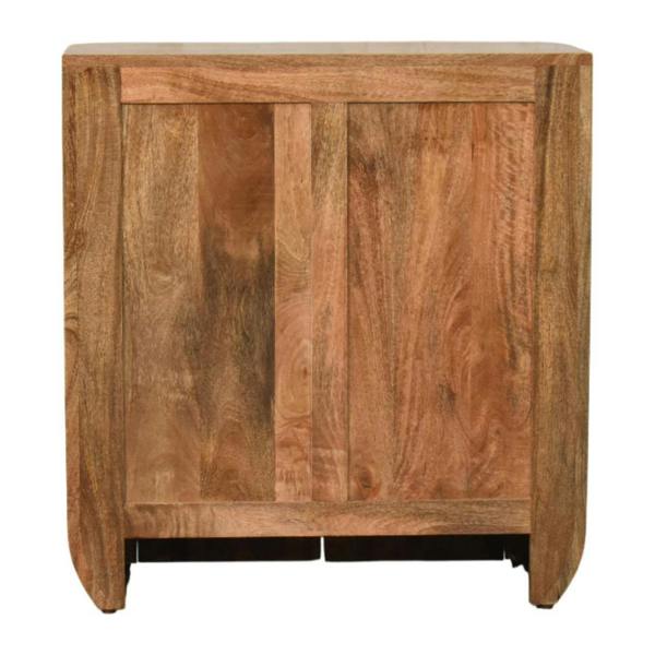Artisan Furniture Solid Mango Wood Fluted Curve Cabinet
