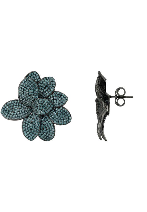 Push backing of the earrings.