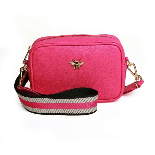 Alice Wheeler Vegan Leather Bee Mini Crossbody Bag