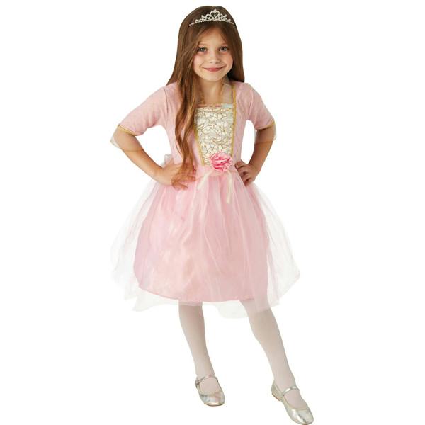 Bristol Novelty Girls Twinkler Rose LED Light Costume - Pink - 