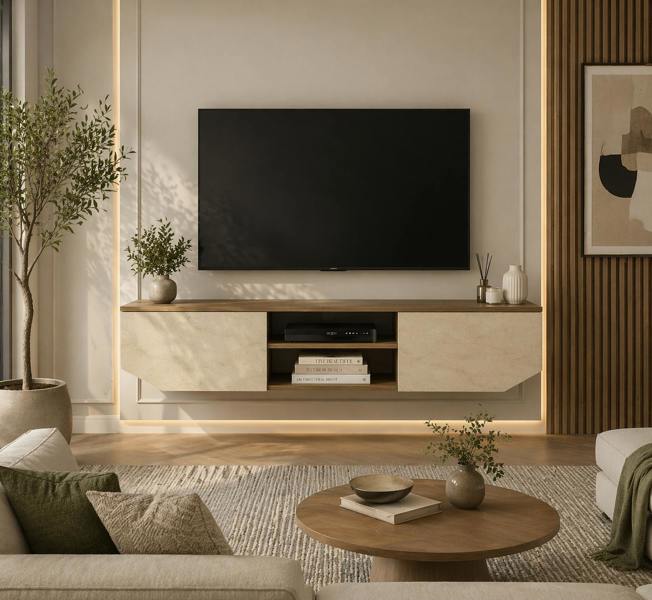 Decorotika Hera Modern Tv Stand TV Cabinet for TV's up to 65"