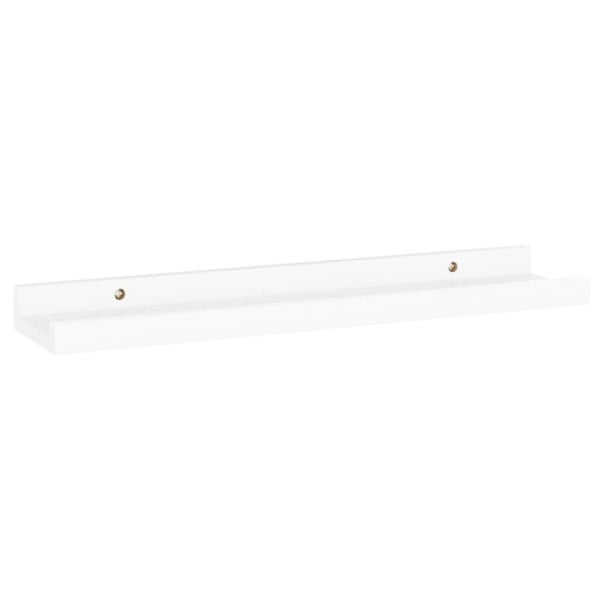 Berkfield Wall Shelves 4 pcs White 40x9x3 cm