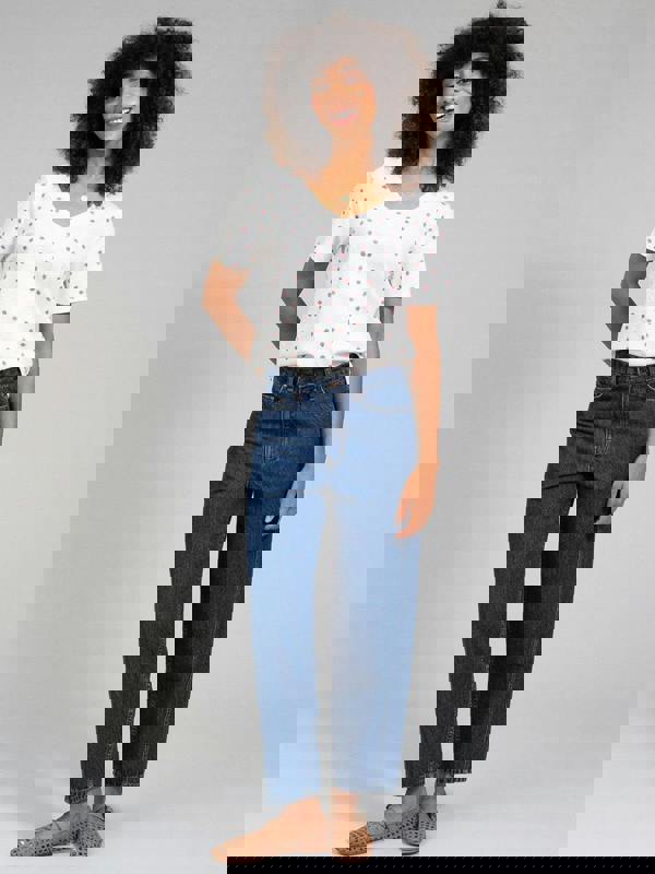 Kite Womens Organic Sandford Slub Jersey T-Shirt Berry Dot