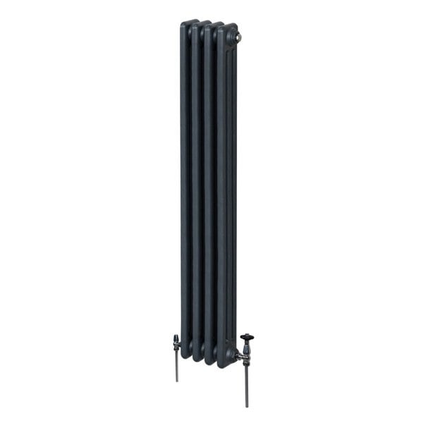 Monstershop Traditional 3 Column Radiator - 1800 x 202mm - Anthracite Grey