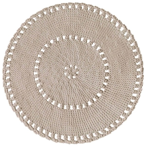 Zuri House Crochet BOHO rug | BEIGE