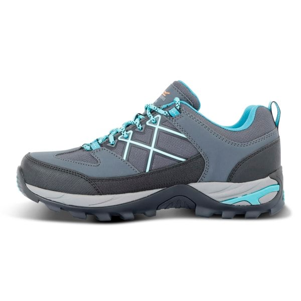 Regatta Womens/Ladies Samaris III Low Walking Shoes - Steel Grey/Turquoise