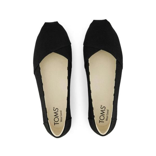Toms ALPARGATA Ballerina Shoes   in  Black