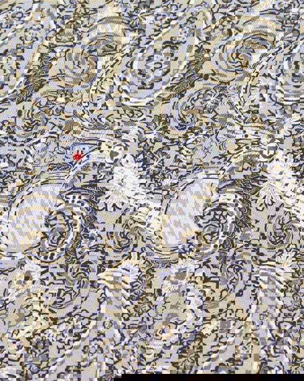 Lambretta Mens All Over Paisley Branded Retro Casual T-Shirt