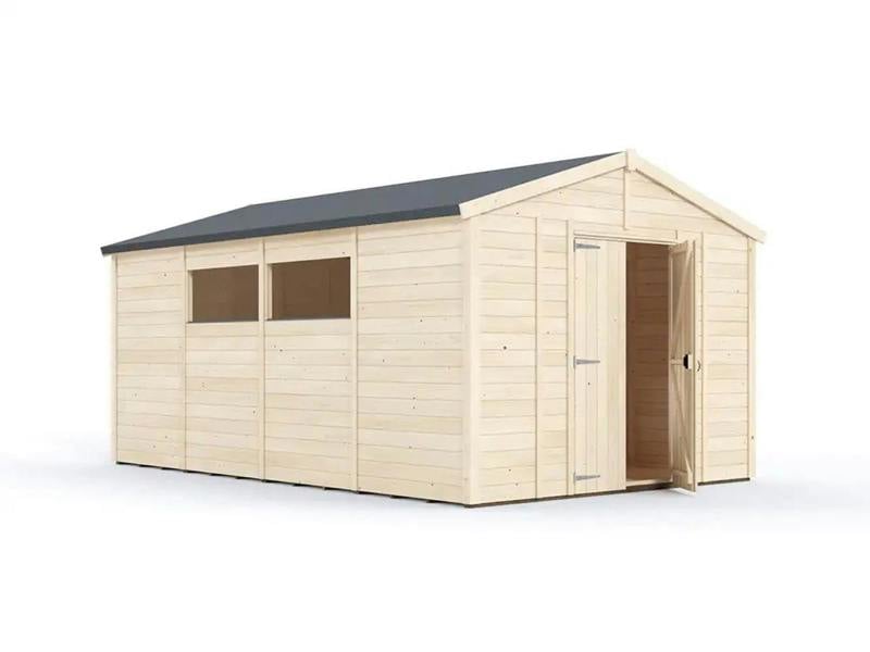 Dunster House Overlord Modular Apex Shed W10' x D16' / W3.0m x D4.8m
