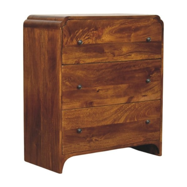Artisan Furniture Solid Wood Newton Chestnut 3 Drawer Chest