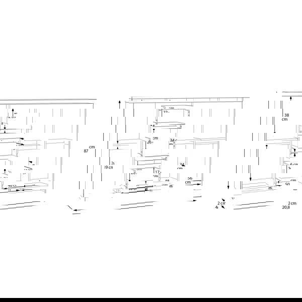 Furniture To Go Bohol Large Sideboard in Riviera Oak/Grey Oak