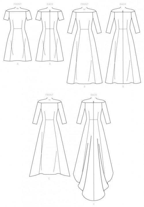 Butterick Sewing Pattern 6639, Dresses for Women, A5 (6-8-10-12-14) - Intermediate