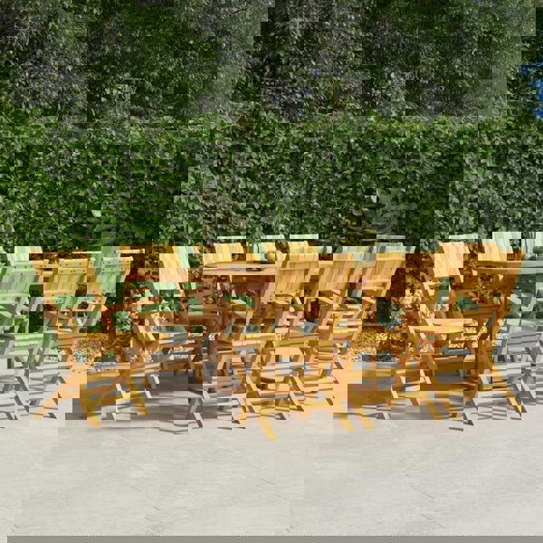 Berkfield Folding Garden Chairs 8 pcs 55x61x90 cm Solid Wood Teak