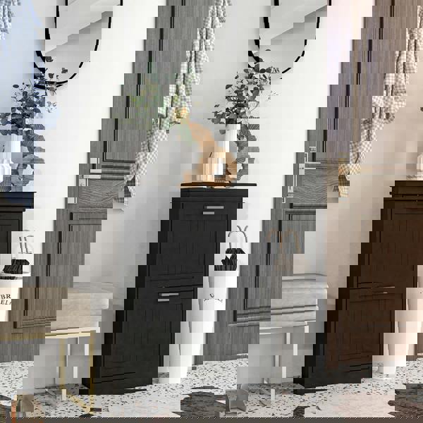 Flip-down Shoe Cabinet