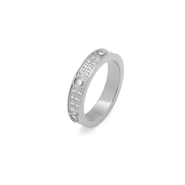 Say It With Full CZ Stone Ring - Silver