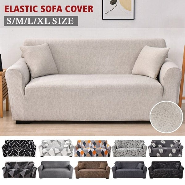Anyhouz Anyseat Sofa Cover Black Style 4 Seater
