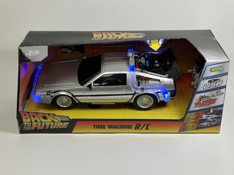 Jada Back To The Future Time Machine RC Silver 1:16 Scale Jada 253256004