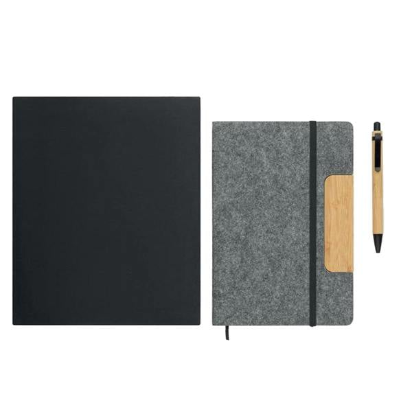 MidOcean Notemix RPET A5 Notebook Set - Stone Grey - 