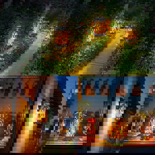 Leaper Solar-Powered Hollow Flame Light for Courtyard