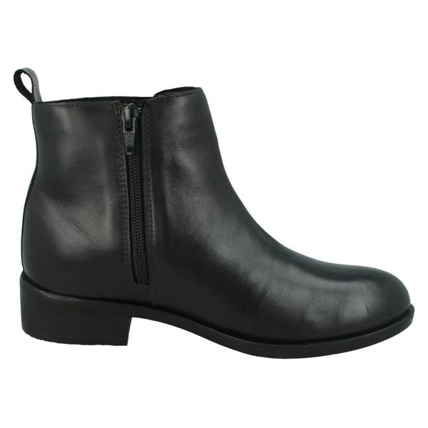 Leather Collection Ladies Leather Collection Zip Up Chelsea Boots F51174
