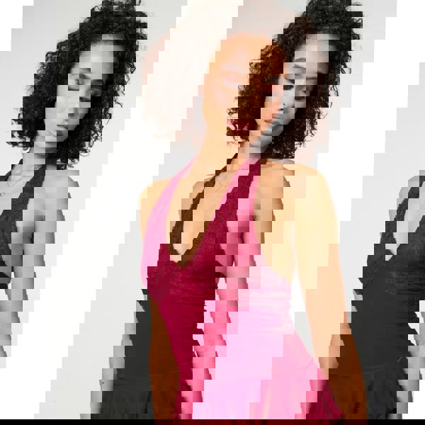 Pink Vanilla Lace Ruffle Playsuit